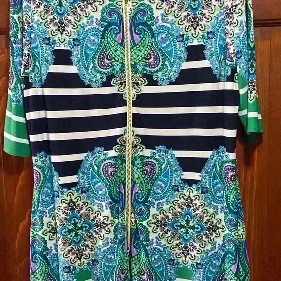 Eliza J Women’s Paisley Dress Multicolor Size 10 - Picture 4 of 12
